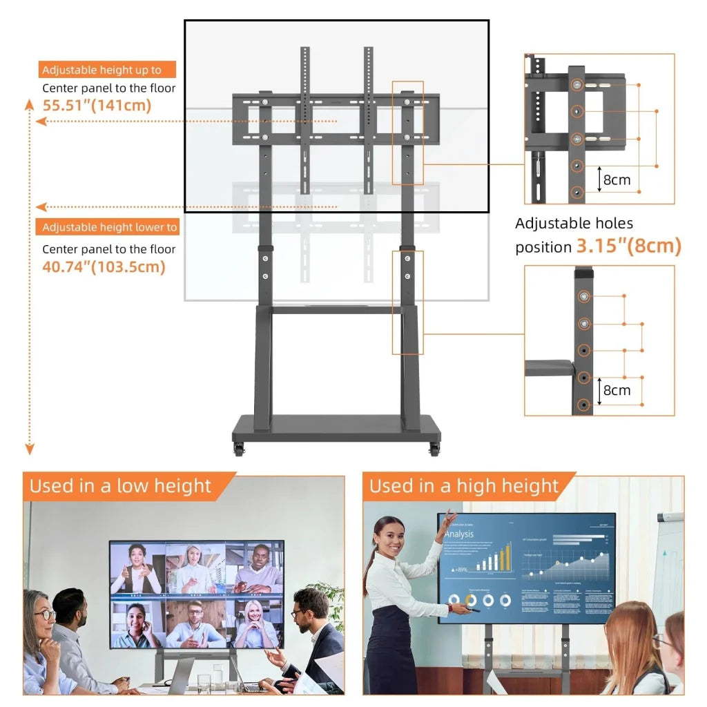 Adjustable heavy duty mobile cart