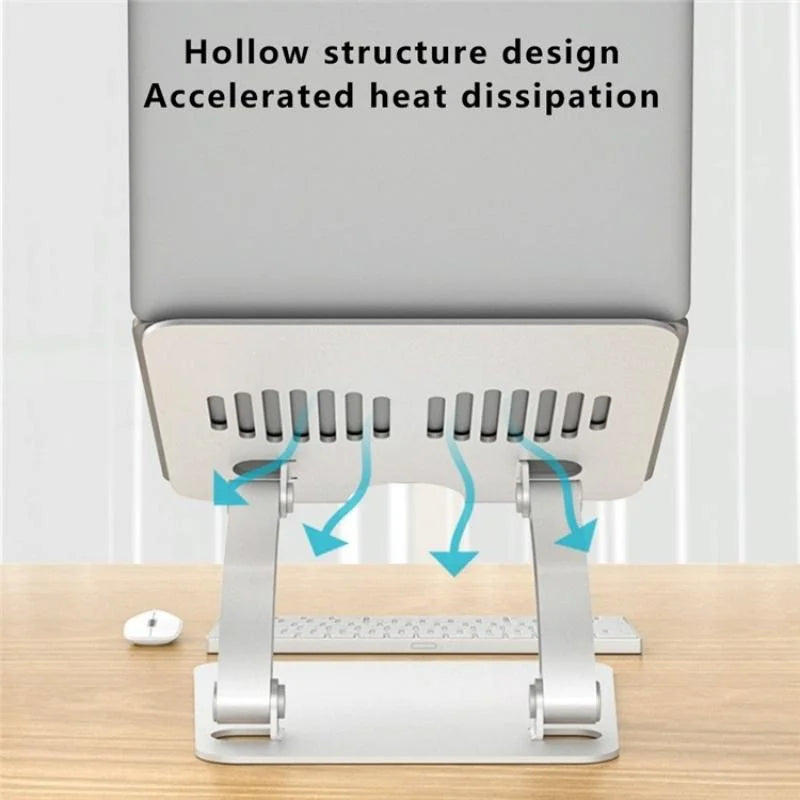 Adjustable Laptop Stand - Aluminum Alloy Desktop Riser