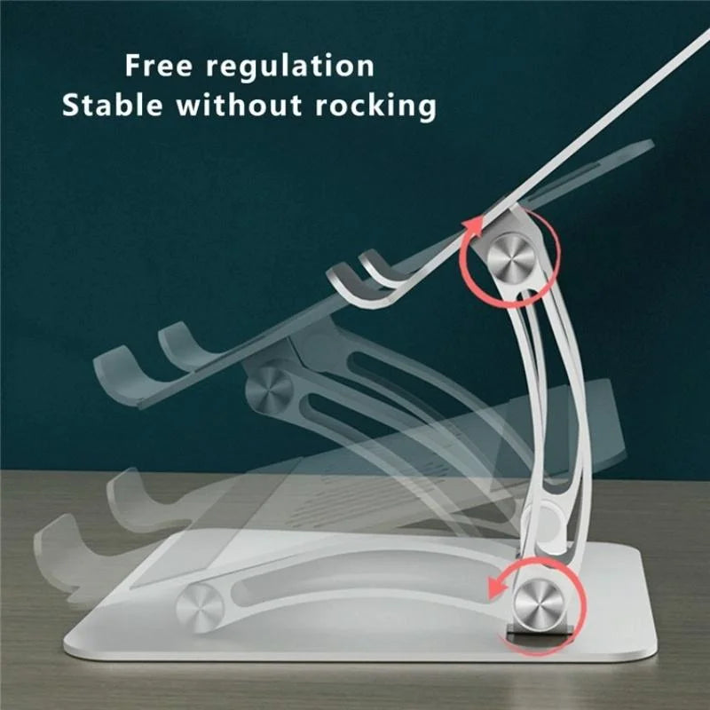 Adjustable Laptop Stand - Aluminum Alloy Desktop Riser