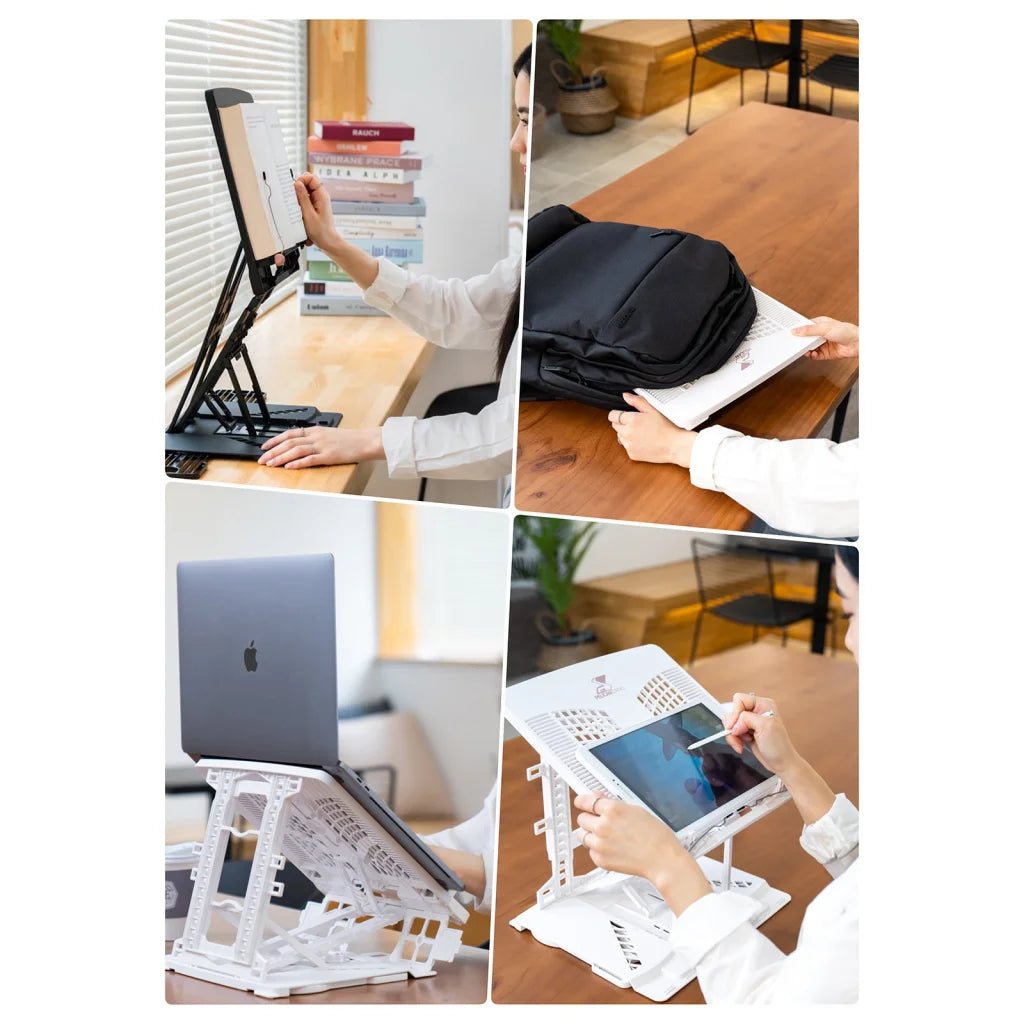 Adjustable Laptop Stand Foldable Tablet Book PC Holder Desk