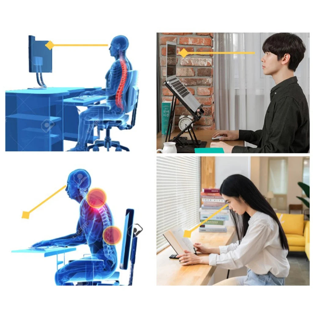 Adjustable Laptop Stand Foldable Tablet Book PC Holder Desk