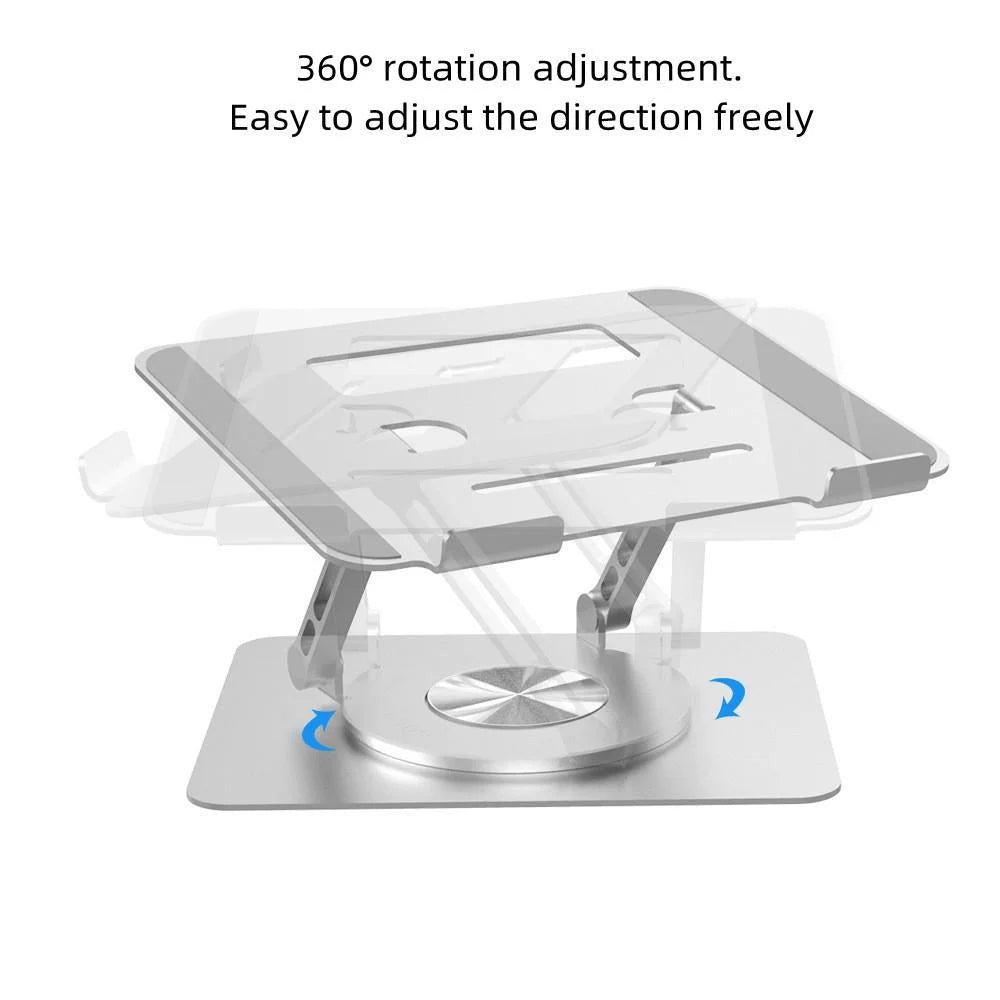 Adjustable Laptop Stand - Portable Aluminum 360 Degree