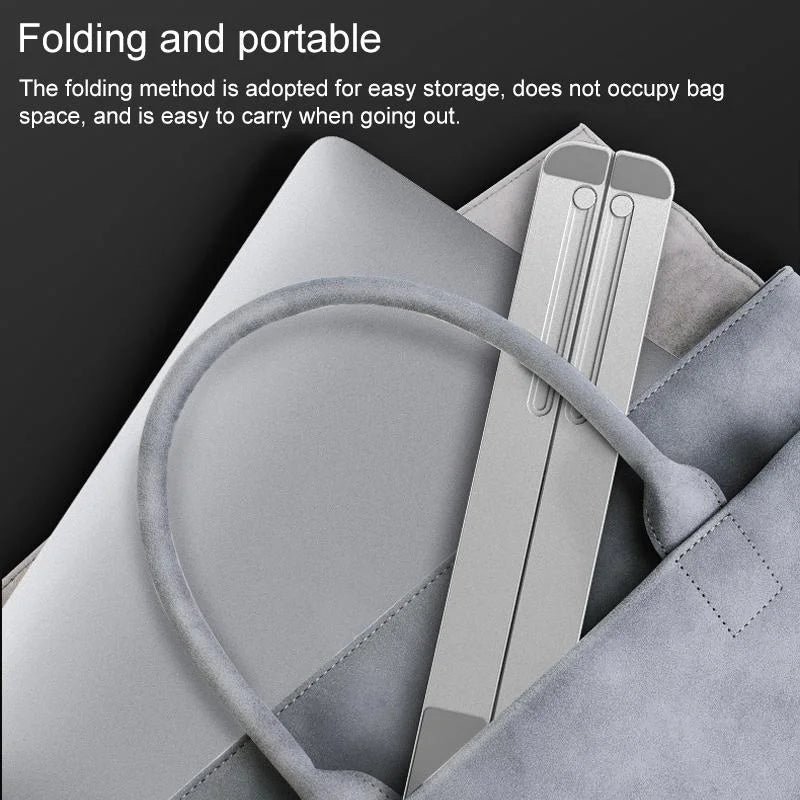 Adjustable Laptop Stand - Portable Folding Heat Dissipation Desktop Holder-1964932321496928262