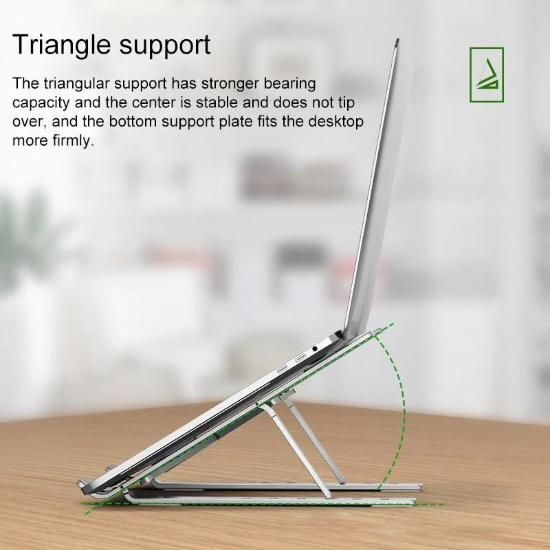 Adjustable Laptop Stand - Portable Folding Heat Dissipation