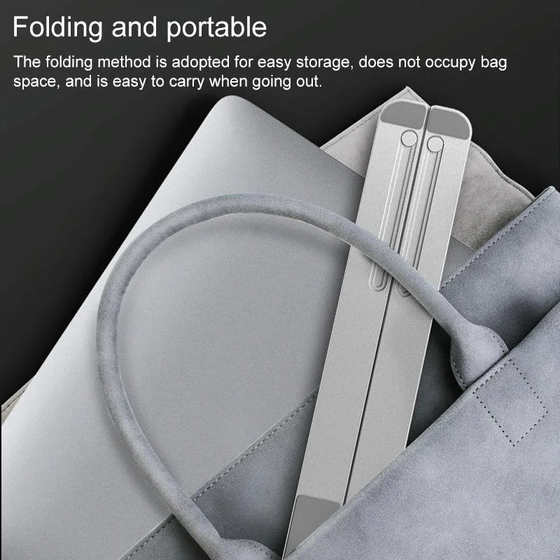 Adjustable Laptop Stand - Portable Folding Height Increase