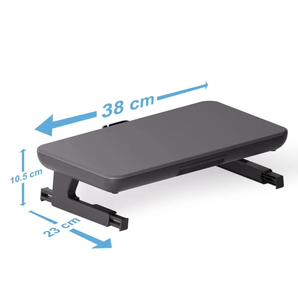 Adjustable Laptop Stand with Storage Drawer - Height Riser - Basic ...