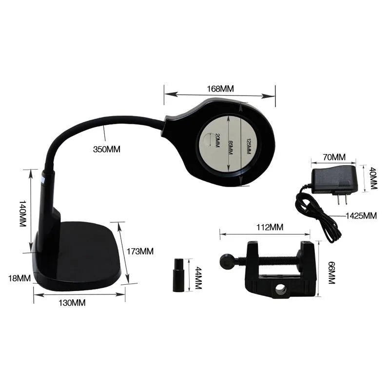 Adjustable Led Desk Magnifier Lamp for 220v Voltage - Tools