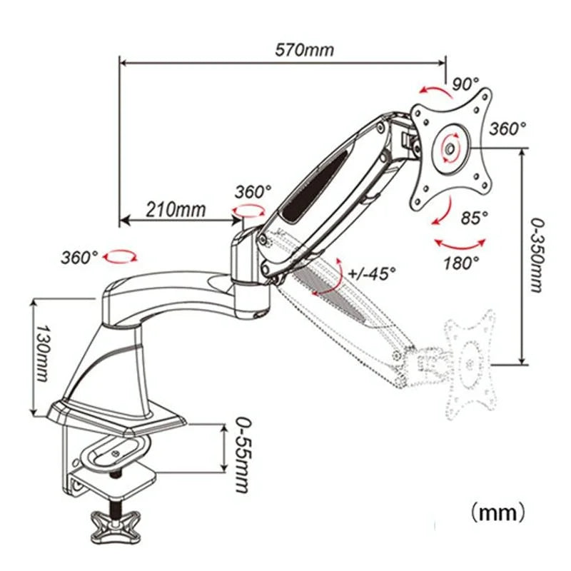 Adjustable Monitor Stand With Rotating Lift Function-1964932281151918082