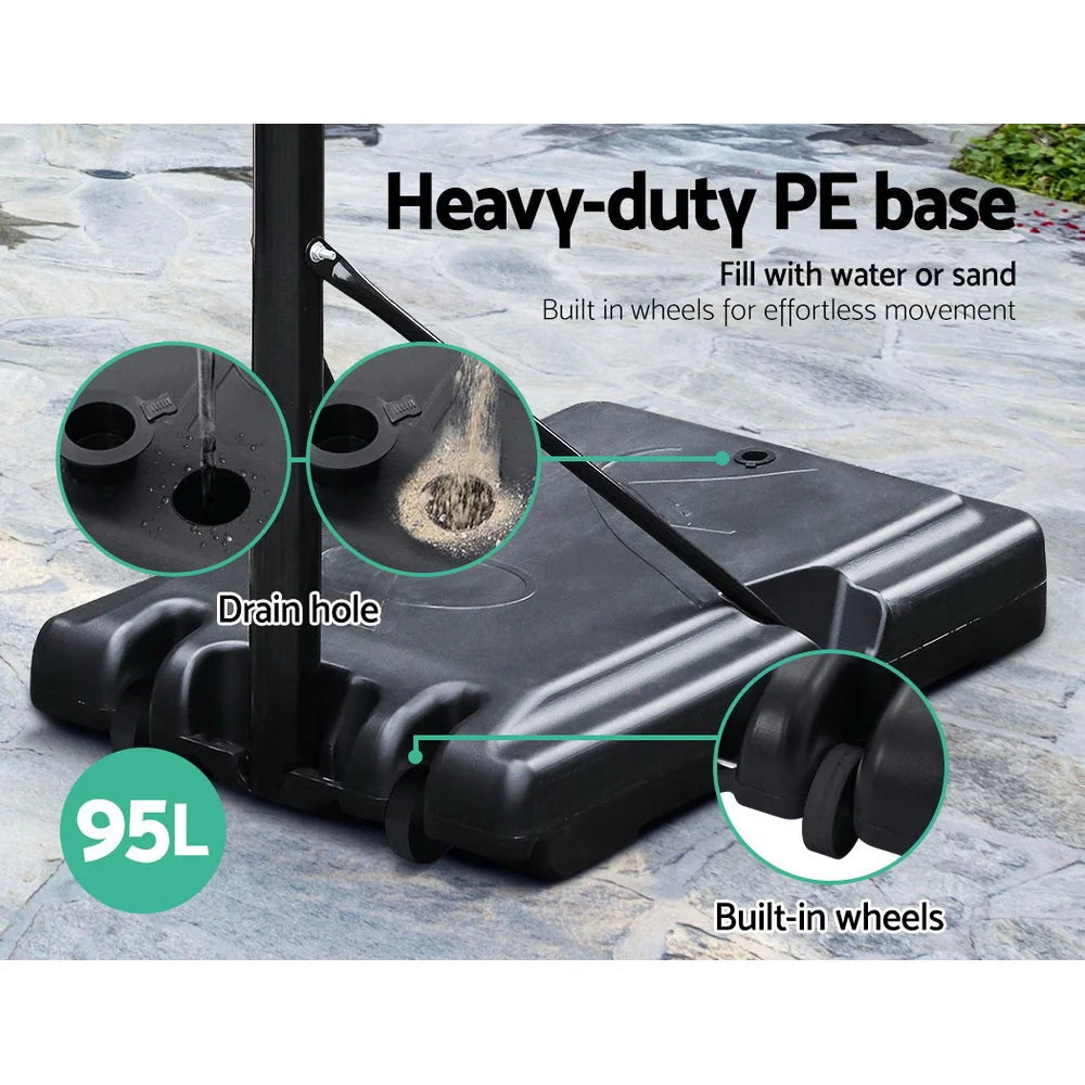 Adjustable Portable Basketball Stand Hoop System Rim - Games