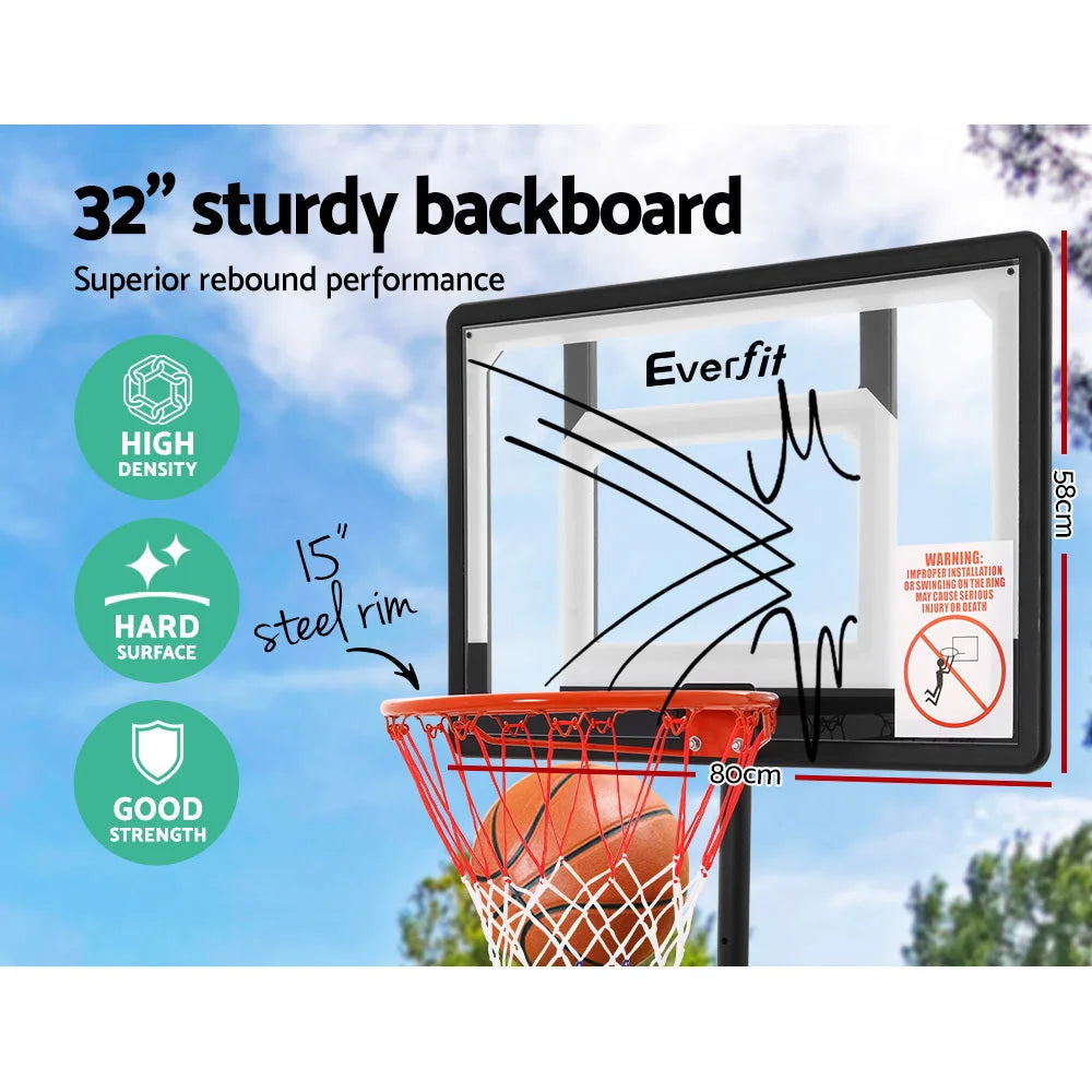 Adjustable Portable Basketball Stand Hoop System Rim - Games
