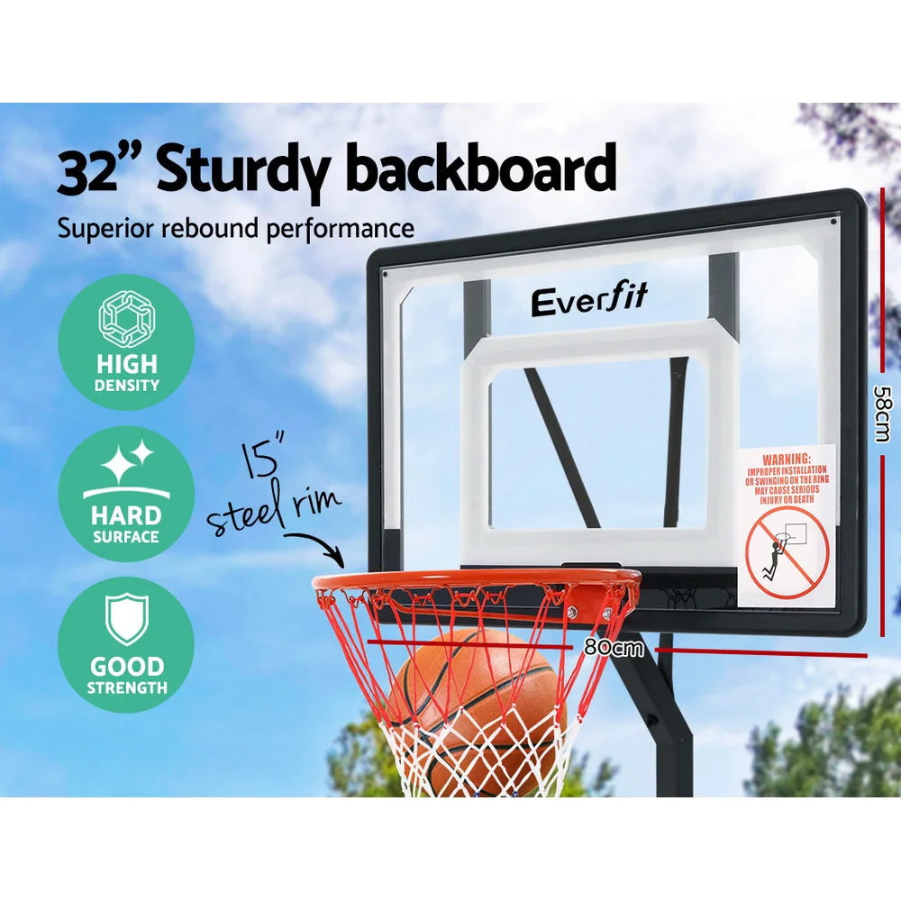 Adjustable Portable Basketball Stand Hoop System Rim - Games