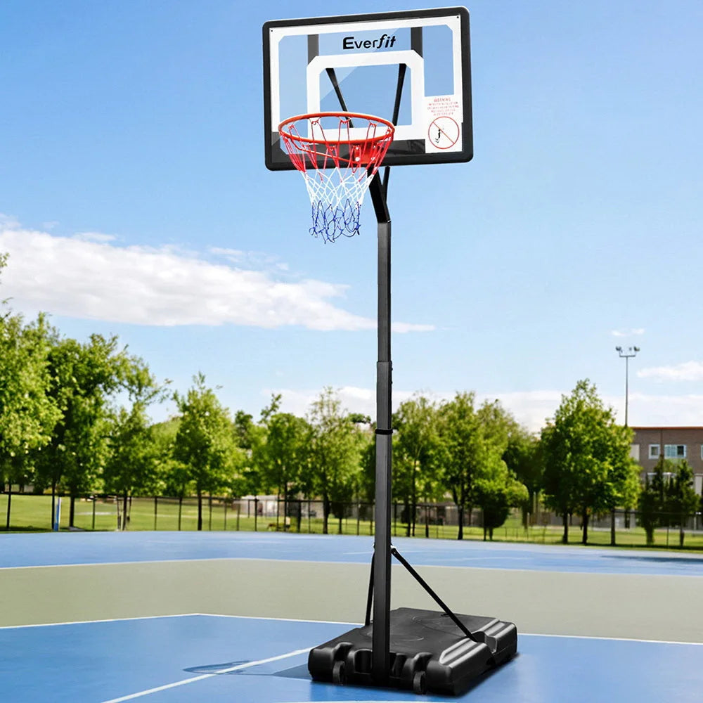 Adjustable Portable Basketball Stand Hoop System Rim - Games