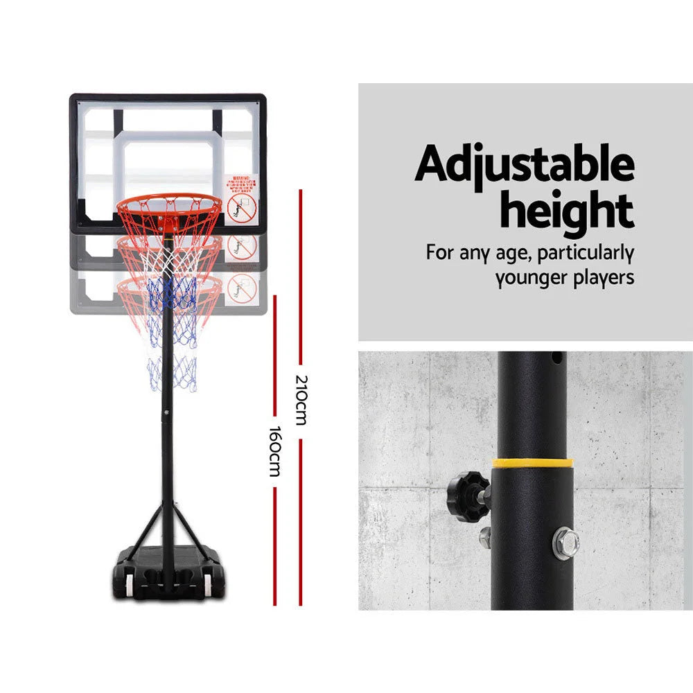 Adjustable Portable Height Kids Basketball Stand System Net