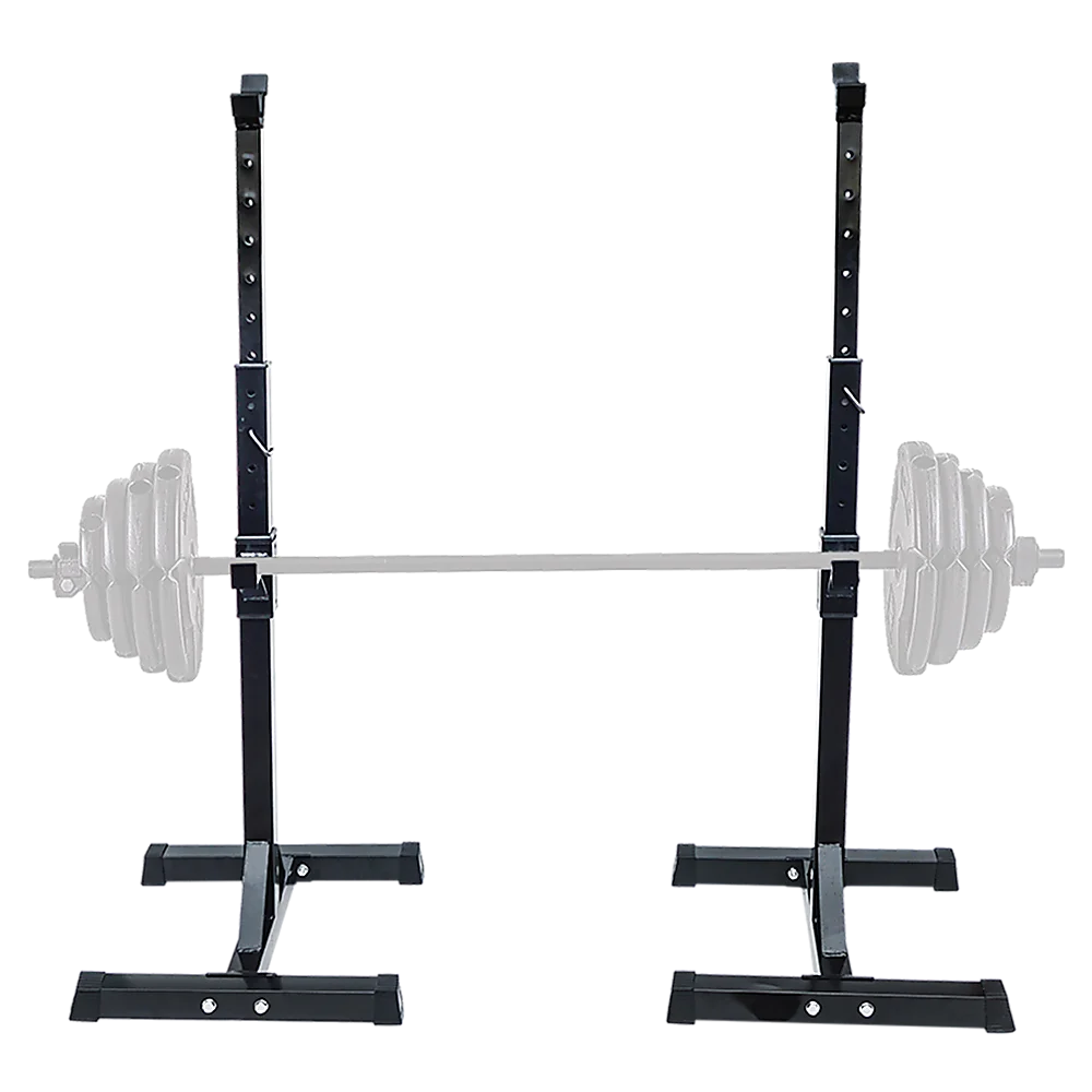 Adjustable Rack Pair Sturdy Steel Squat Barbell Bench Press