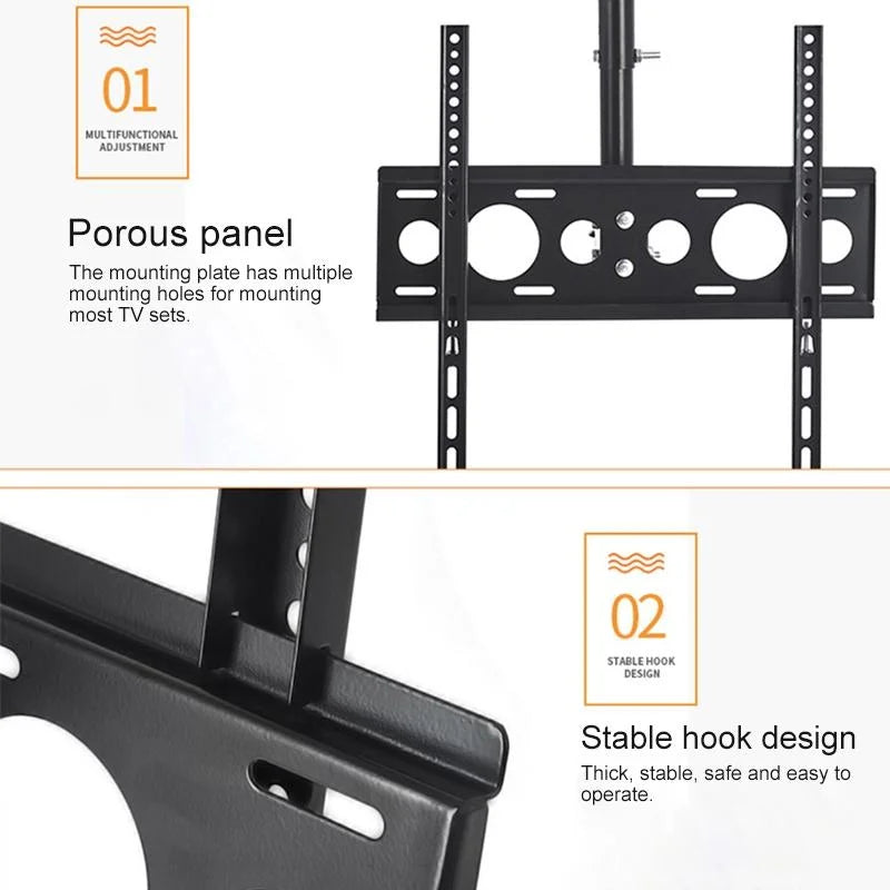 Adjustable Single Screen Tv Wall / Ceiling Mount - 32-65