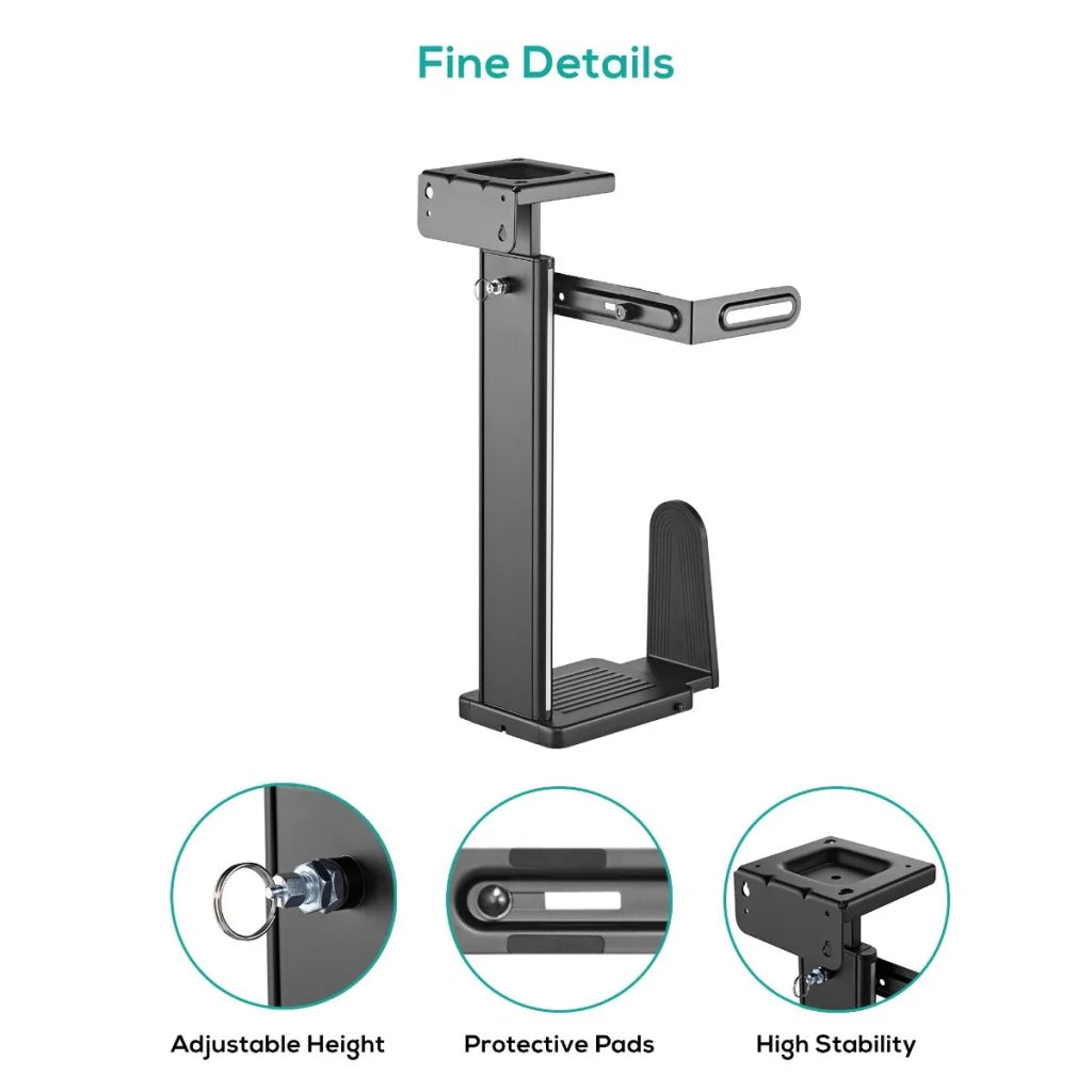 Adjustable Ultra-Wide Wall & Under-Desk PC Mount - Furniture