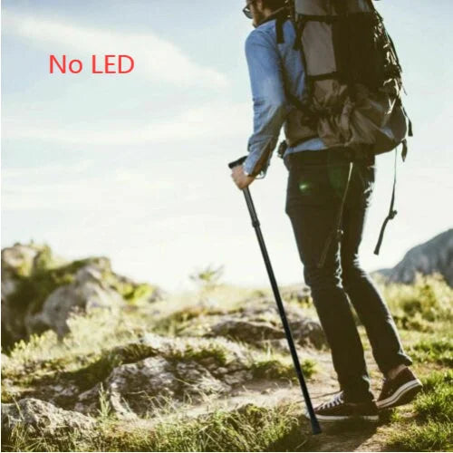 Adjustable Walking Stick Travel Retractable Hiking Folding