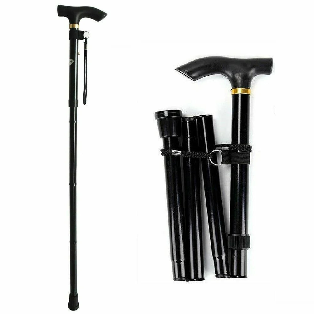 Adjustable Walking Stick Travel Retractable Hiking Folding
