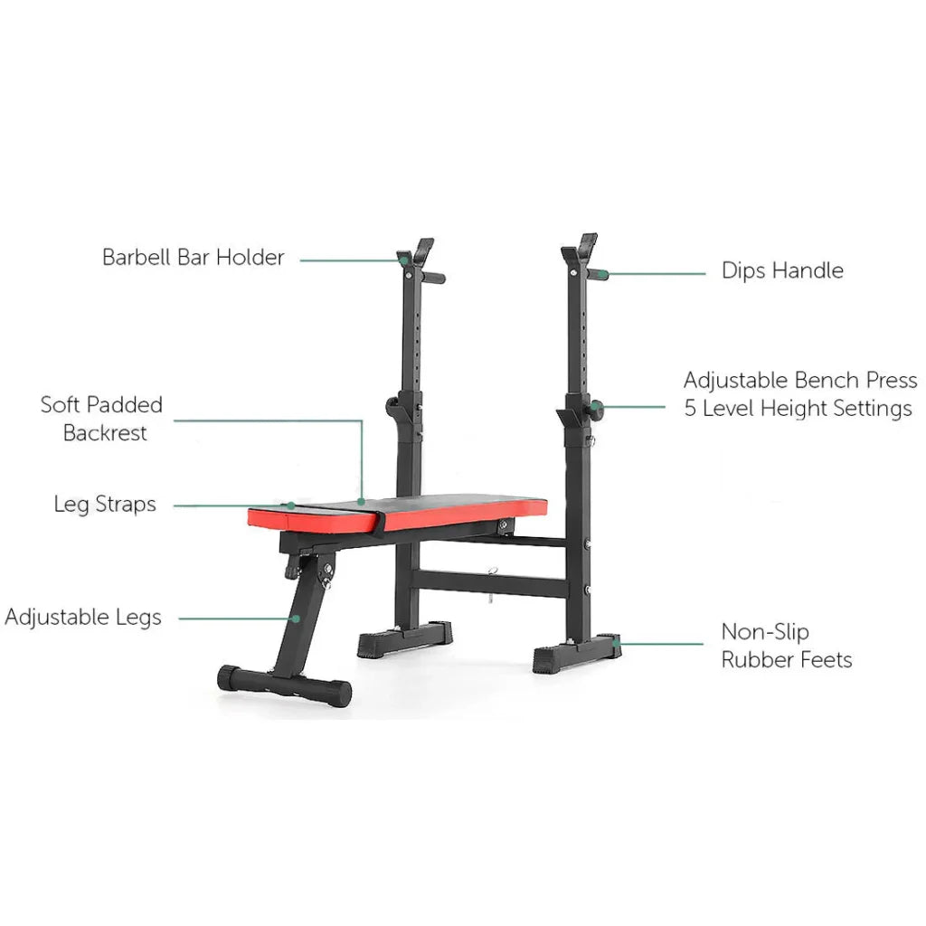 Adjustable Weight Bench Fitness Home Multi Gym Flat Press
