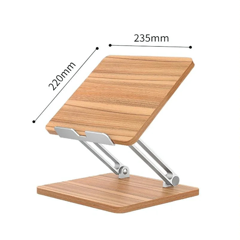 Adjustable Wooden Laptop Stand - Darkwood - Electronics >