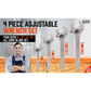 Adjustable Wrench Set 4Pc Heavy Duty Shifter Spanner Wide