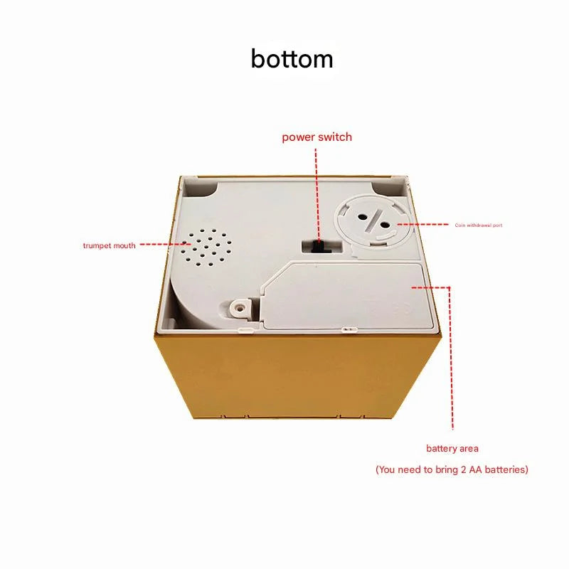 Adorable Cat Stealing Coin Piggy Bank - Automatic Money