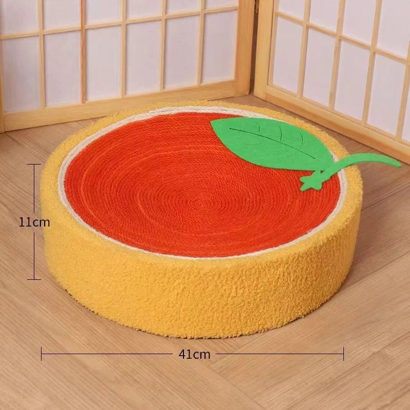 Adorable Cloth wrapped orange Cat Scratching