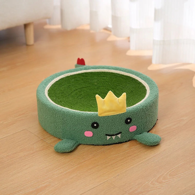 Adorable Dinosaur Cat Scratching Post and Lounger 41cm