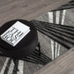 Adore Geometric Textural Rug - Grey - 160x230 - Home &