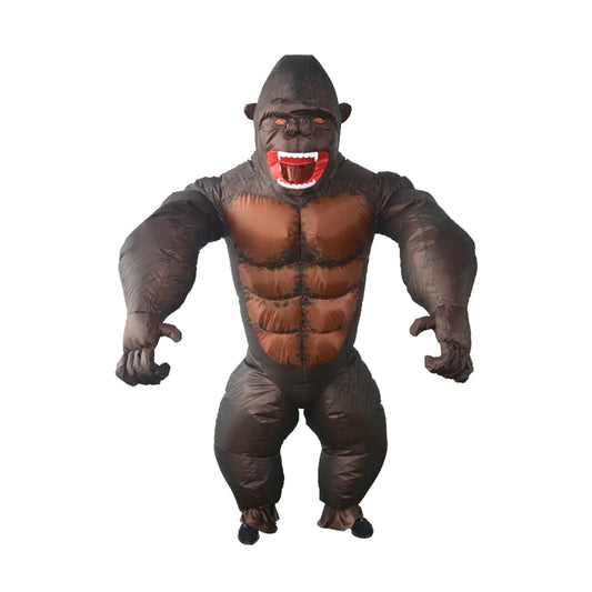 Adult Gorilla Fan Inflatable Halloween Party Costume Suit