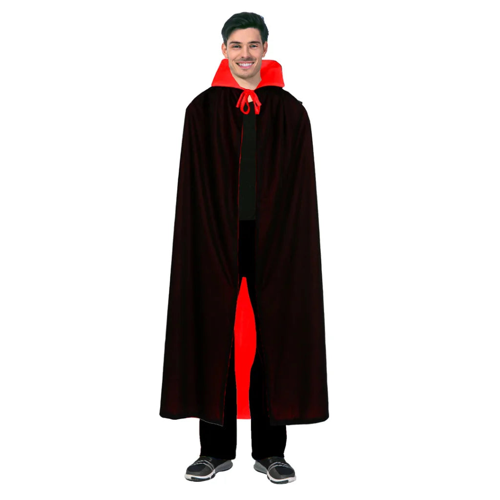 Adult Vampire Collared Cape Halloween Long Cloak Coat Party