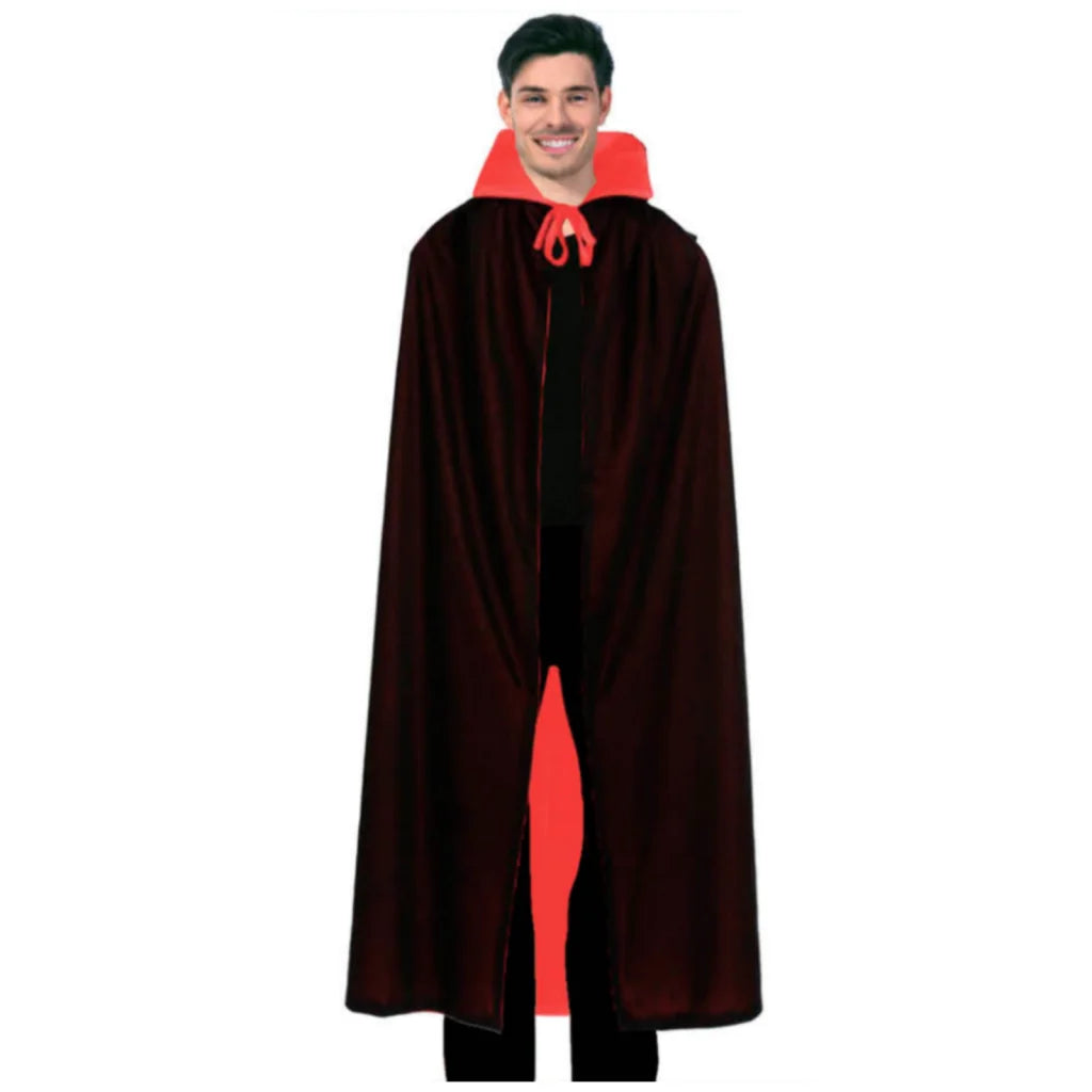 Adult Vampire Collared Cape Halloween Long Cloak Coat Party