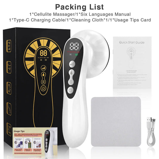 White advanced multi technology with body contouring device skin