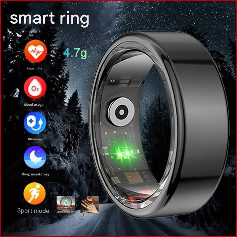 Advanced Smart Health Ring - 24/7 Heart Rate SpO2 Sleep &