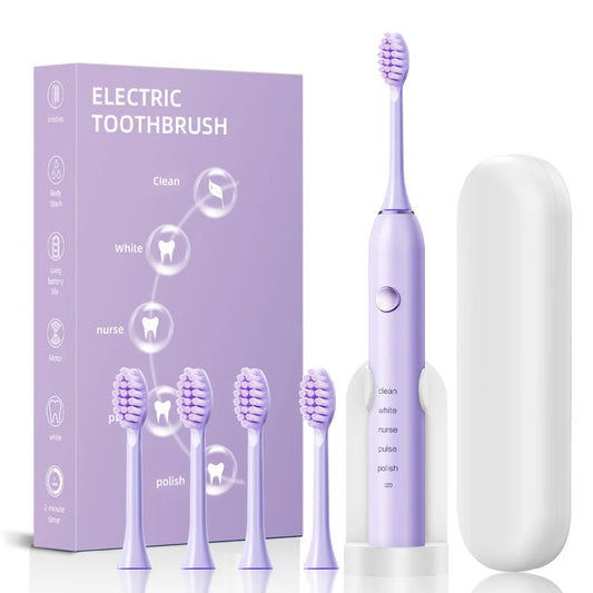 Advanced Sonic Toothbrush: 5 Cleaning Modes 2-Min Timer USB