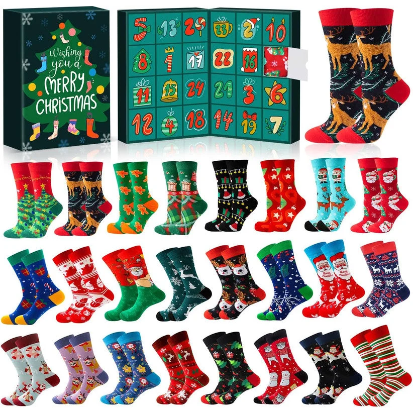 Advent Calendar 2025 Adult Men 24 Days of Christmas Cotton