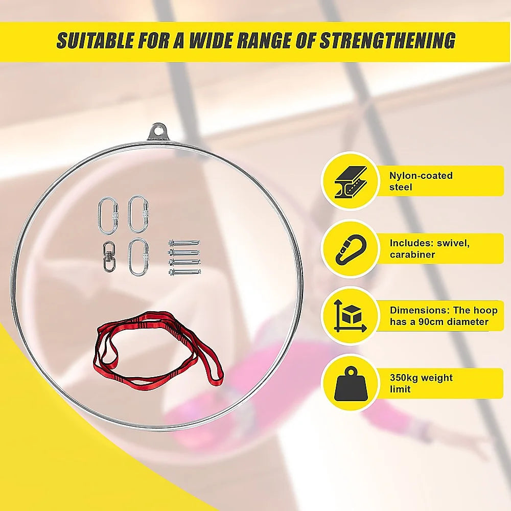 Aerial Yoga Hoop 90CM Lyra Hoop Circus Single Point Aerial