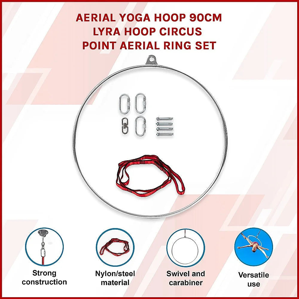 Aerial Yoga Hoop 90CM Lyra Hoop Circus Single Point Aerial