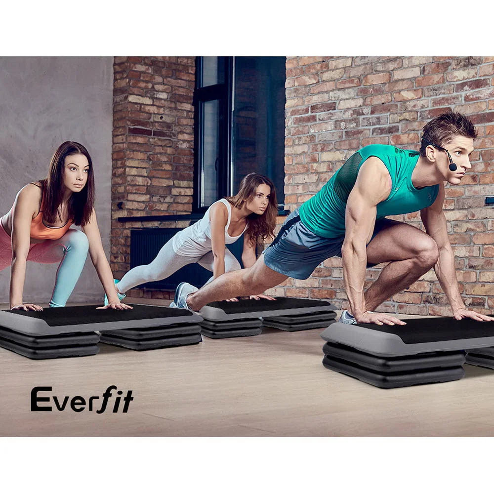 Aerobic Stepper 2X Exercise Step Riser Block Gym Home