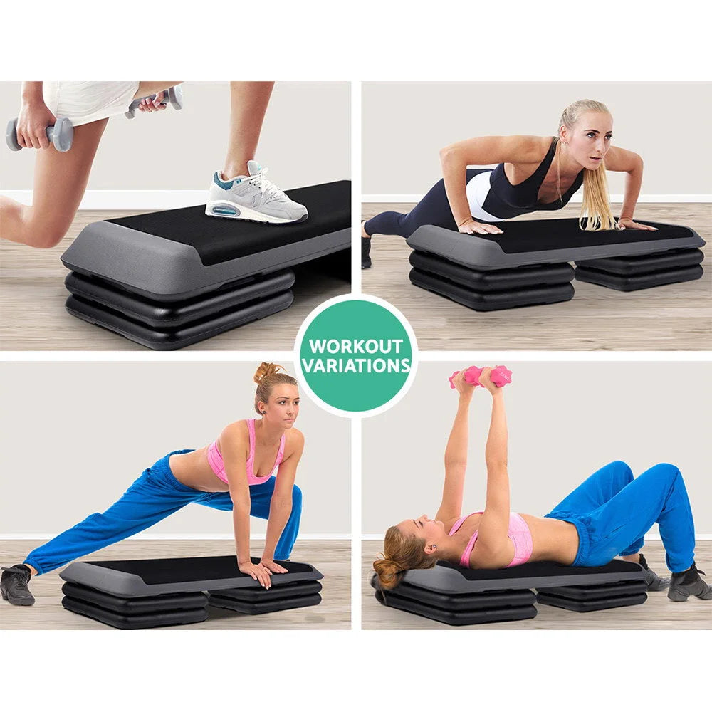 Aerobic Stepper 3-Level Exercise Step 110cm Gym Home Fitness