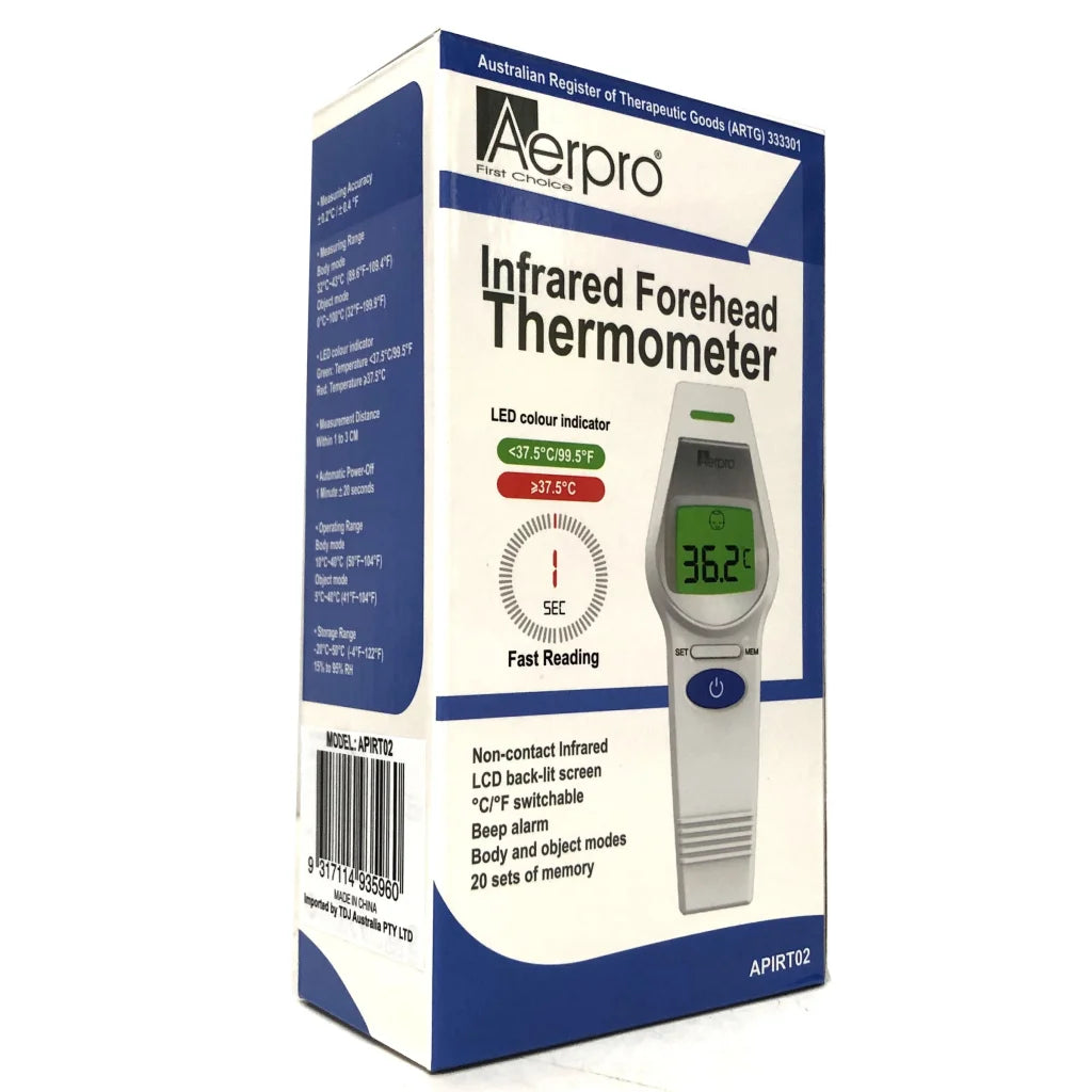 Aerpro Non-Contact Infrared Forehead & Body Thermometer