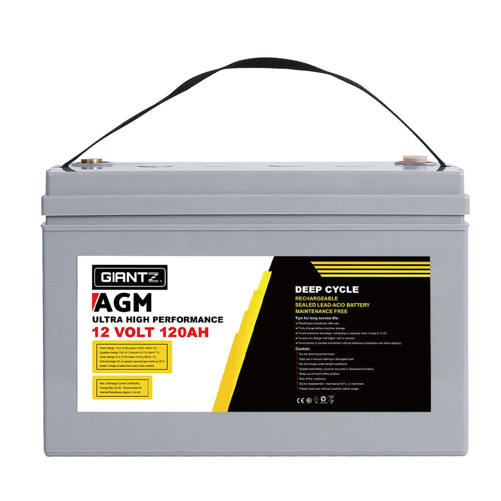 AGM Deep Cycle Battery 12V 120Ah Marine Sealed Power
