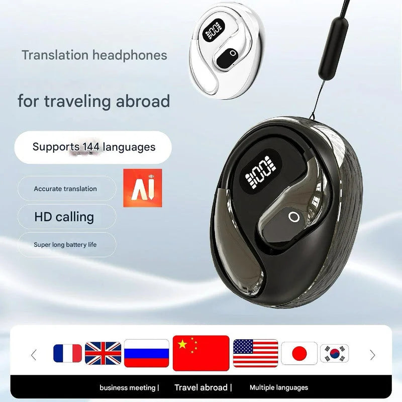 AI Smart Translation Earbuds - Open-Ear TWS Bluetooth
