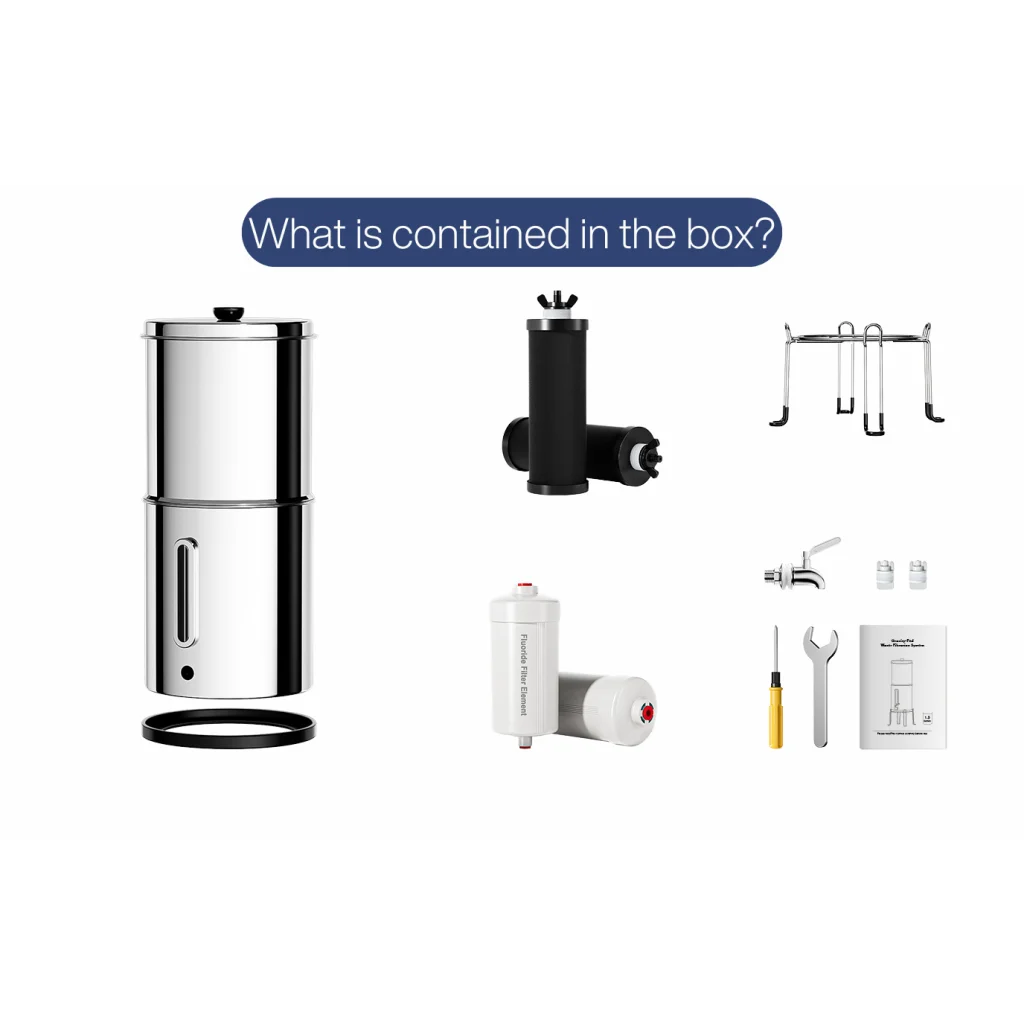 Aimex Portable Water Filter - Gravity-Fed 304 Stainless
