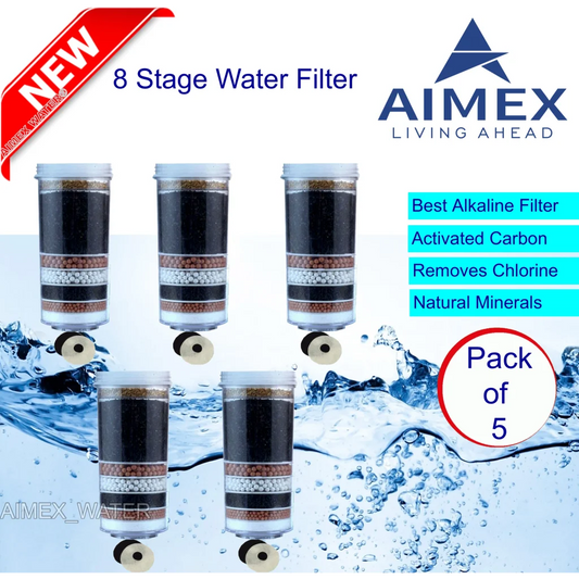 Aimex Water Filter Cartridges 8 Stage x 5 - Home & Garden