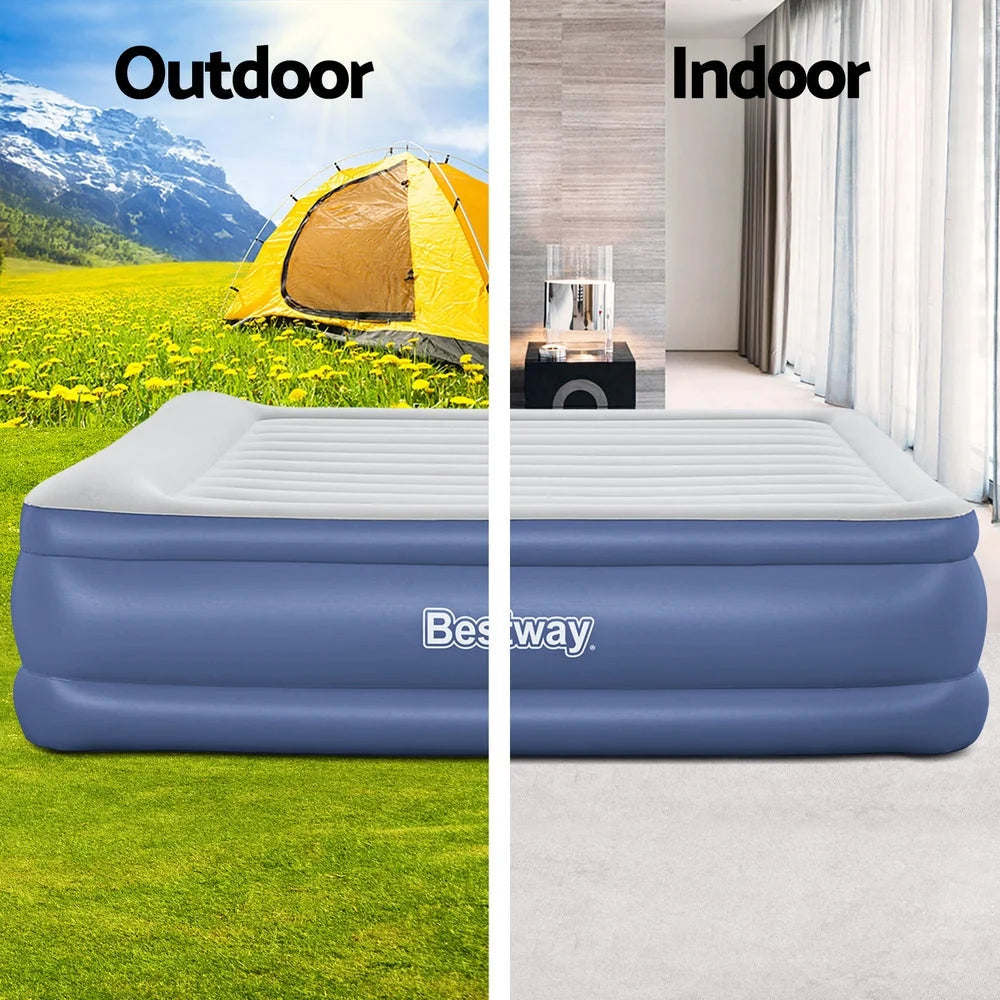 Air Bed Inflatable Mattress Sleeping Mat King with Battery
