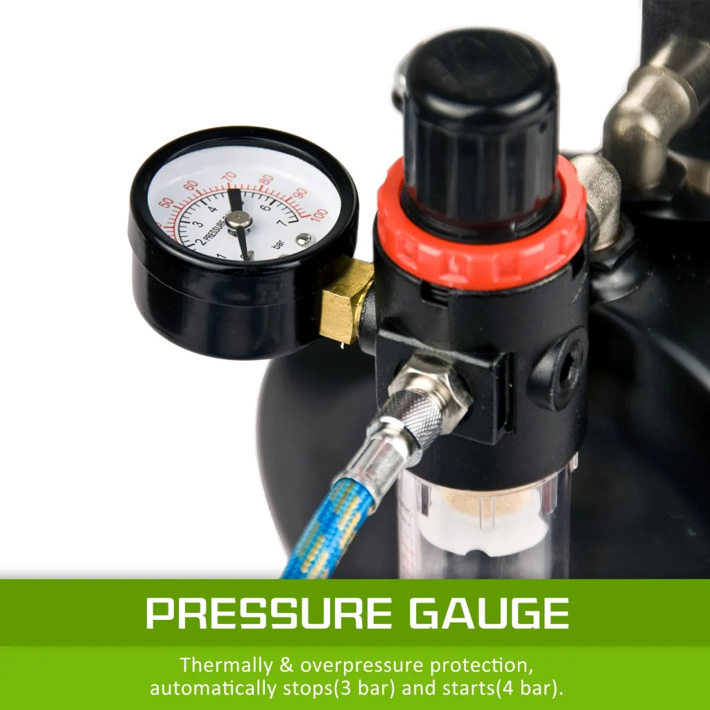 Air Brush Compressor for Spray 1/6HP 3L - Dynamic Power