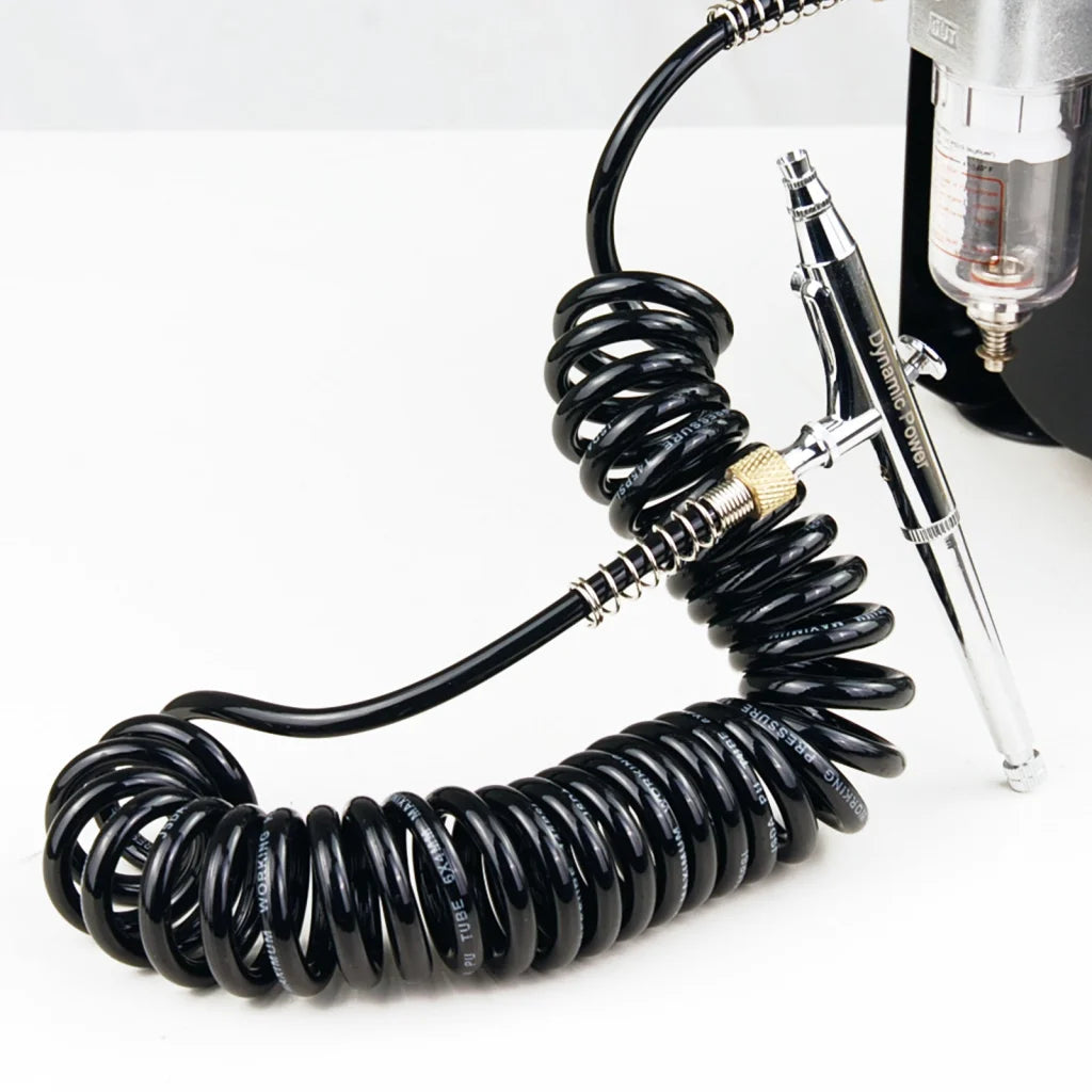 Air Brush Hose Coiled Retractable Compressor 1/8in 3M - 2