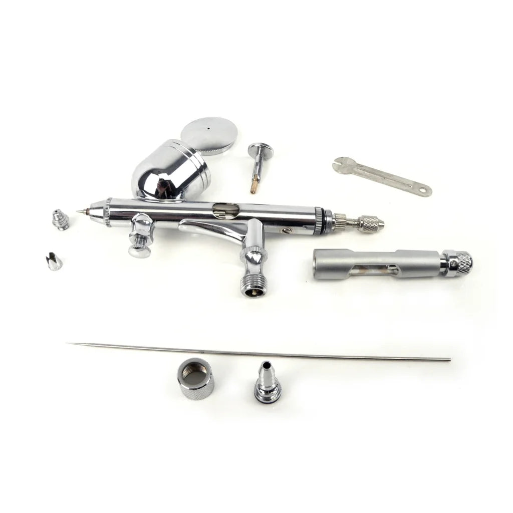 Air Brush Spray Gun Dual Action Micro Air Control Kit 0.2mm