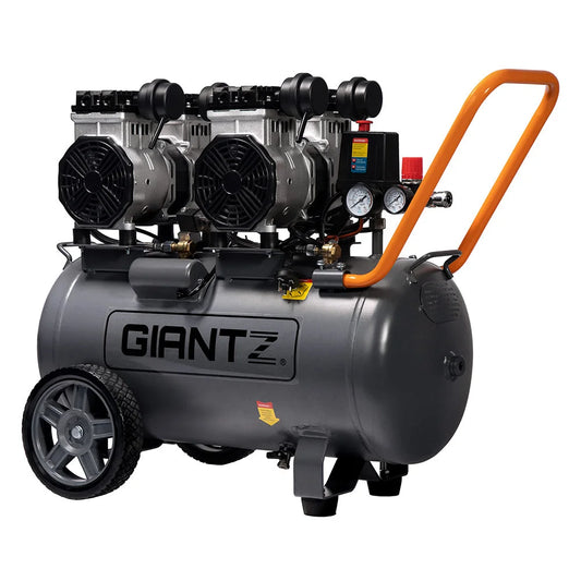 Air Compressor 50L 3.0HP Oil-Free Quiet Portable Inflator